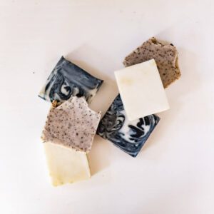Different types of soap bars 