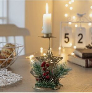 Christmas candle holders