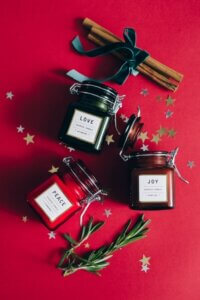Winter scented candles 